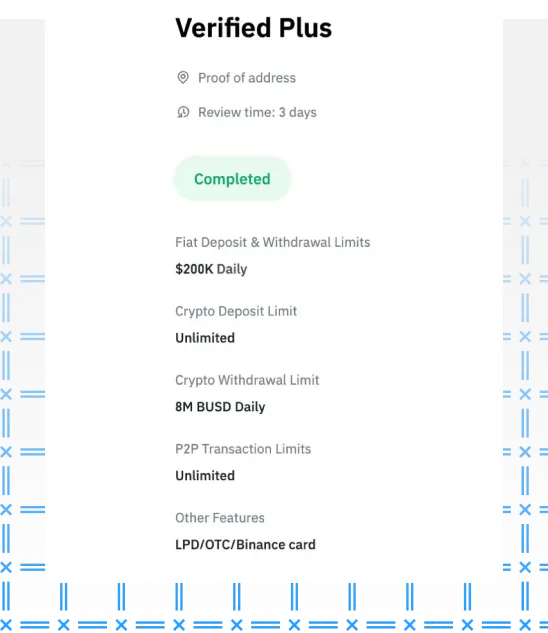 وریفای تضمینی Binance با پلاس